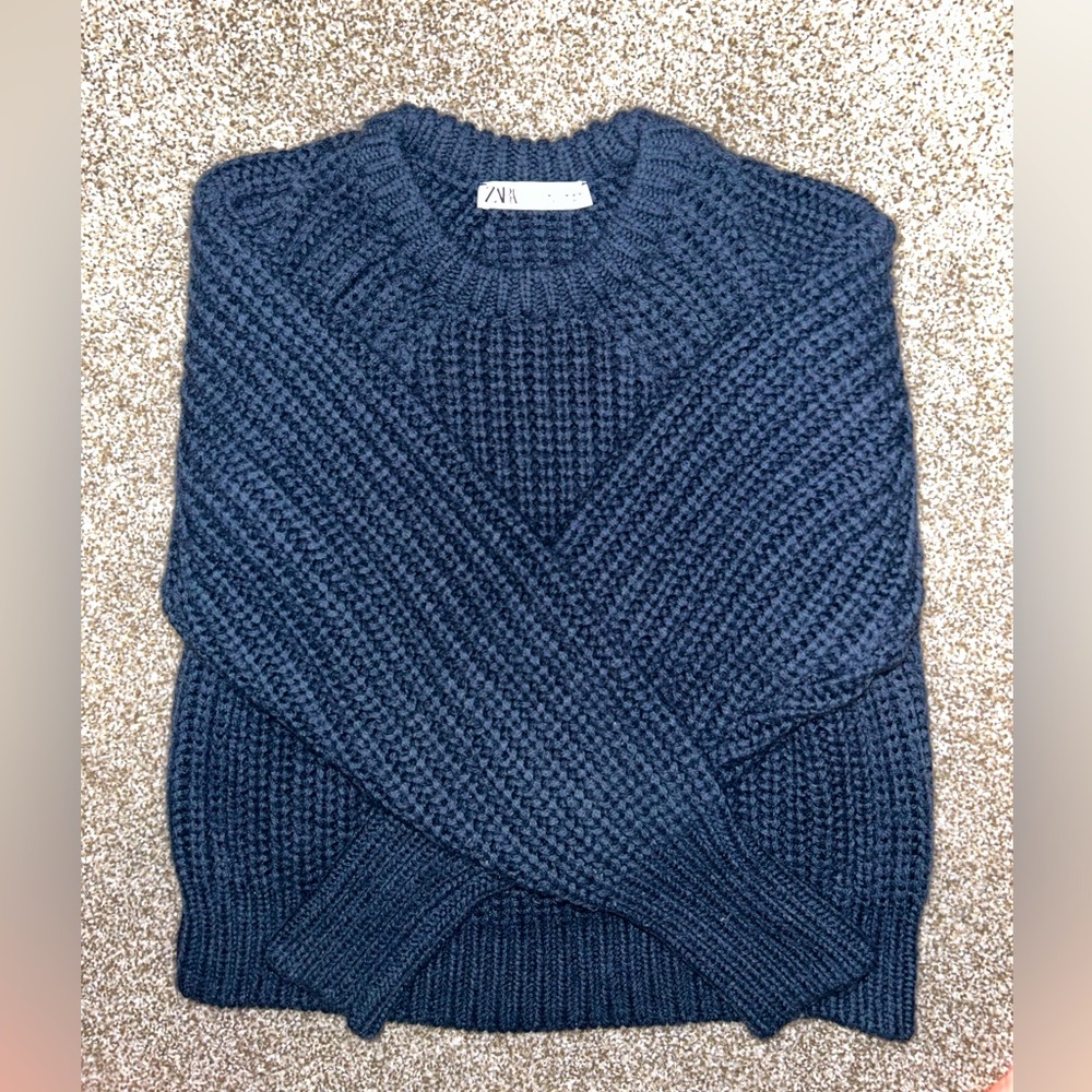 Zara Chunky Wool Blend Sweater